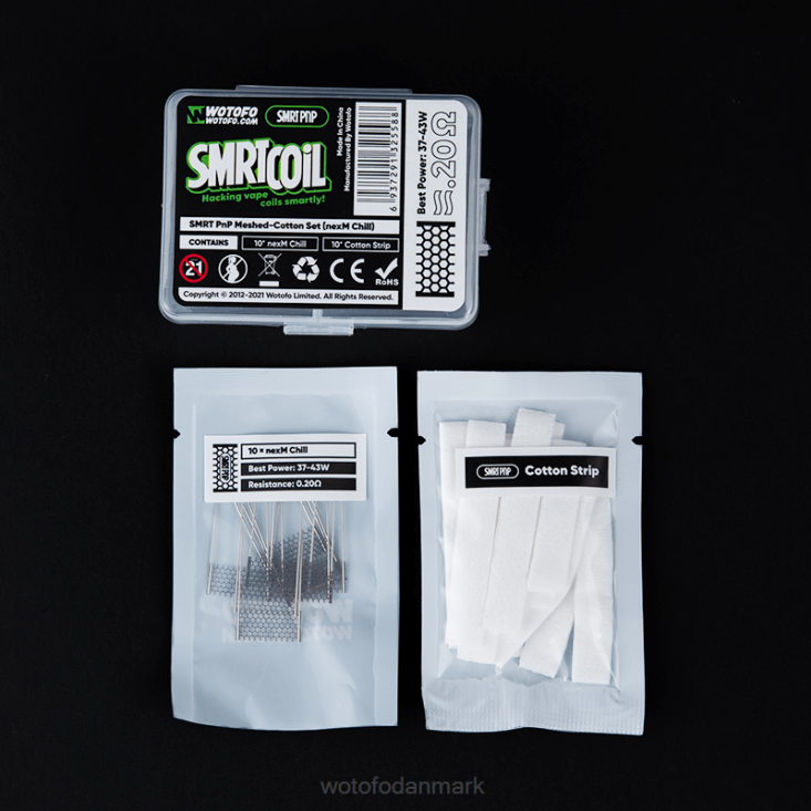 Wotofo SMRT pnp mesh-bomuldssæt nexmesh turbo - Wotofo disposable vape 880BD339
