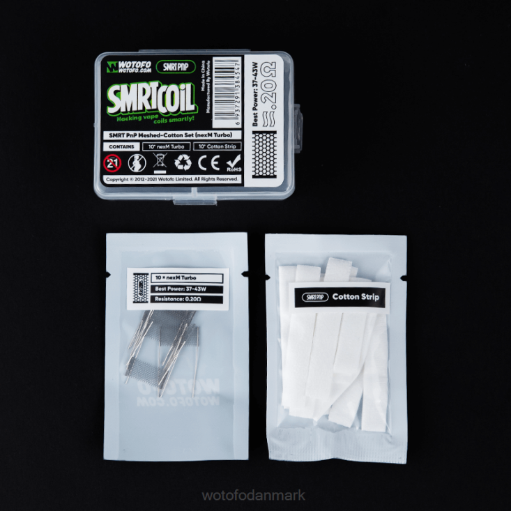 Wotofo SMRT pnp mesh-bomuldssæt nexmesh turbo - Wotofo disposable vape 880BD339