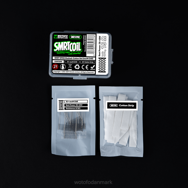 Wotofo SMRT rpm2 mesh-bomuldssæt nexmesh turbo - Wotofo shop 880BD366