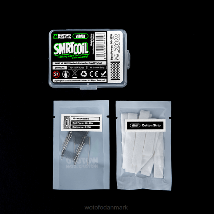 Wotofo SMRT v8 baby mesh-bomuldssæt nexmesh chill - Wotofo København 880BD352