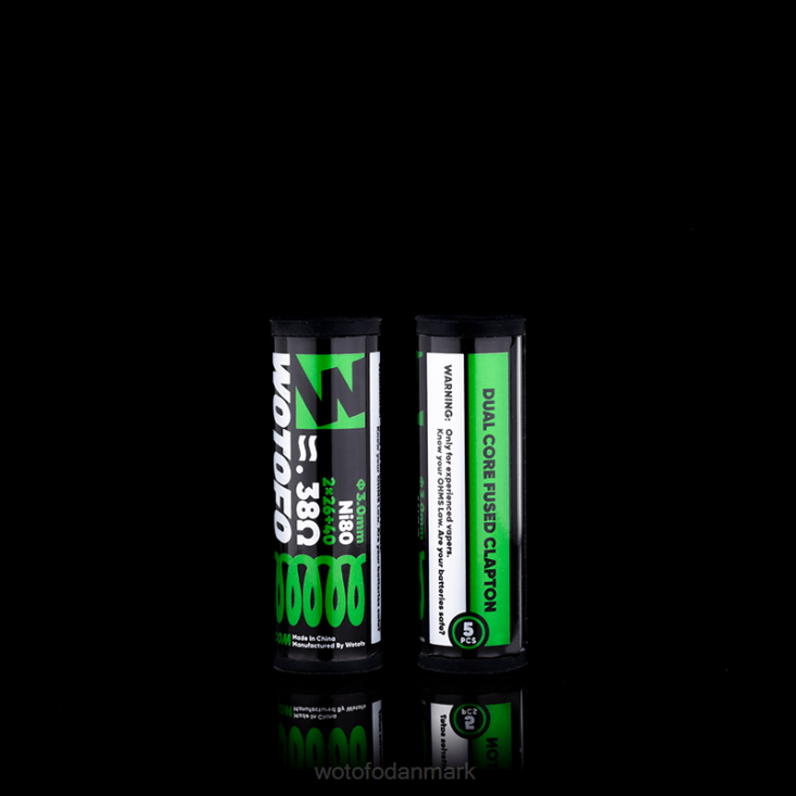 Wotofo præbyggede spoler dual core fused clapton 0,38 ohm 5 stk - Wotofo price 880BD325